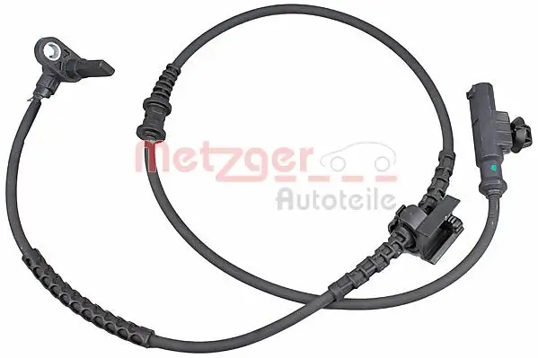 Sensor, Raddrehzahl Vorderachse METZGER AUTOTEILE 09001233