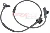 Sensor, Raddrehzahl Vorderachse METZGER AUTOTEILE 09001233