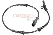 Sensor, Raddrehzahl Vorderachse METZGER 09001258