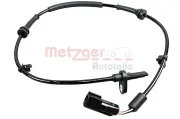 Sensor, Raddrehzahl Vorderachse METZGER AUTOTEILE 09001273