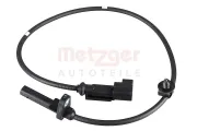 Sensor, Raddrehzahl Hinterachse METZGER AUTOTEILE 09001281