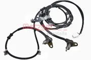Sensor, Raddrehzahl Vorderachse METZGER AUTOTEILE 09001282