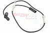 Sensor, Raddrehzahl Vorderachse METZGER AUTOTEILE 09001292