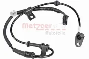 Sensor, Raddrehzahl Vorderachse links METZGER 09001300