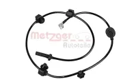 Sensor, Raddrehzahl Hinterachse links METZGER AUTOTEILE 09001319