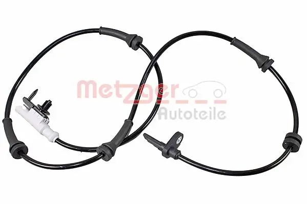 Sensor, Raddrehzahl Vorderachse METZGER 09001345