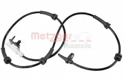 Sensor, Raddrehzahl Vorderachse METZGER 09001345