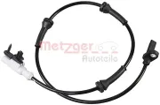 Sensor, Raddrehzahl Hinterachse METZGER AUTOTEILE 09001346