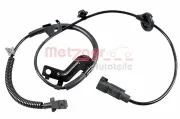 Sensor, Raddrehzahl Hinterachse links METZGER 09001394