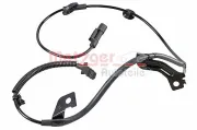 Sensor, Raddrehzahl Hinterachse rechts METZGER 09001395