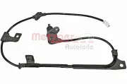 Sensor, Raddrehzahl Hinterachse links METZGER AUTOTEILE 09001416