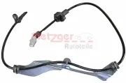 Sensor, Raddrehzahl Hinterachse links METZGER AUTOTEILE 09001418