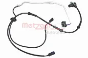 Sensor, Raddrehzahl METZGER 09001429