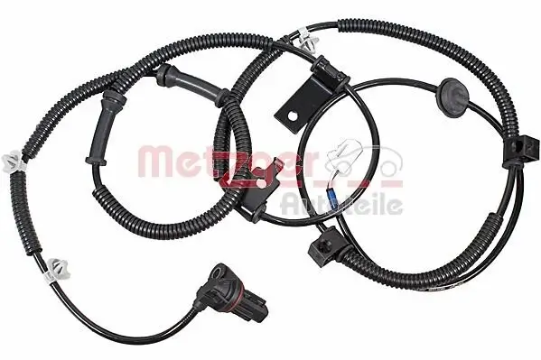 Sensor, Raddrehzahl Hinterachse links METZGER AUTOTEILE 09001446