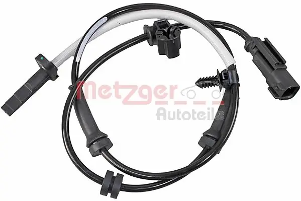 Sensor, Raddrehzahl Vorderachse links Vorderachse rechts METZGER 09001454