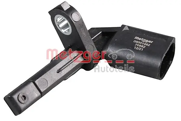 Sensor, Raddrehzahl Vorderachse rechts Hinterachse links METZGER 09001462