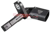 Sensor, Raddrehzahl Vorderachse rechts Hinterachse links METZGER 09001462