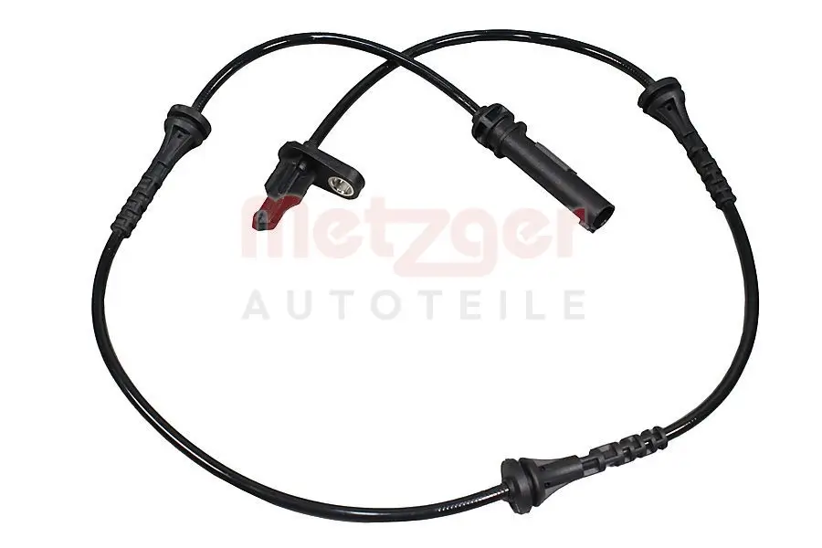 Sensor, Raddrehzahl Vorderachse links Vorderachse rechts METZGER 09001498