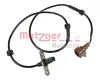 Sensor, Raddrehzahl Hinterachse links METZGER AUTOTEILE 0900150