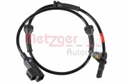 Sensor, Raddrehzahl Hinterachse links Hinterachse rechts METZGER 09001529