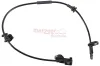 Sensor, Raddrehzahl Hinterachse links Hinterachse rechts METZGER 09001545 Bild Sensor, Raddrehzahl Hinterachse links Hinterachse rechts METZGER 09001545