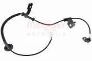 Sensor, Raddrehzahl Hinterachse links METZGER 09001558