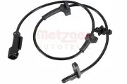Sensor, Raddrehzahl Vorderachse links Vorderachse rechts METZGER AUTOTEILE 09001564