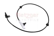 Sensor, Raddrehzahl Vorderachse links Vorderachse rechts METZGER AUTOTEILE 09001567