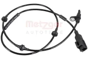 Sensor, Raddrehzahl Vorderachse links Vorderachse rechts METZGER 09001571