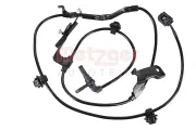 Sensor, Raddrehzahl Vorderachse links METZGER AUTOTEILE 09001576