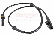 Sensor, Raddrehzahl Vorderachse METZGER AUTOTEILE 09001598