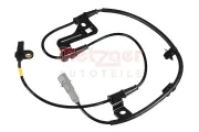 Sensor, Raddrehzahl Vorderachse rechts METZGER AUTOTEILE 09001617