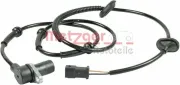 Sensor, Raddrehzahl METZGER 0900197