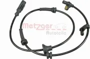 Sensor, Raddrehzahl METZGER 0900250