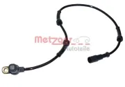 Sensor, Raddrehzahl METZGER 0900279