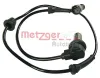 Sensor, Raddrehzahl Vorderachse links Vorderachse rechts METZGER 0900289