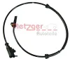 Sensor, Raddrehzahl Vorderachse METZGER 09001598