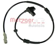 Sensor, Raddrehzahl Vorderachse METZGER 0900804