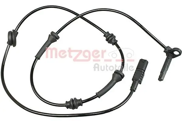 Sensor, Raddrehzahl Vorderachse links Vorderachse rechts METZGER AUTOTEILE 0900498