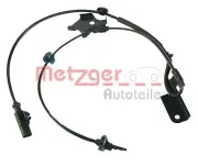 Sensor, Raddrehzahl Vorderachse links METZGER AUTOTEILE 0900556