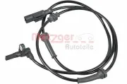 Sensor, Raddrehzahl Vorderachse links METZGER 0900563