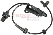Sensor, Raddrehzahl Vorderachse links METZGER AUTOTEILE 0900572