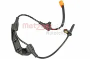 Sensor, Raddrehzahl Hinterachse links METZGER AUTOTEILE 0900576