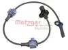 Sensor, Raddrehzahl Hinterachse links METZGER AUTOTEILE 0900617