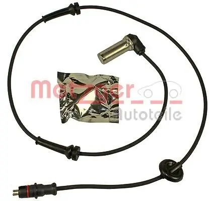 Sensor, Raddrehzahl Vorderachse METZGER AUTOTEILE 0900661