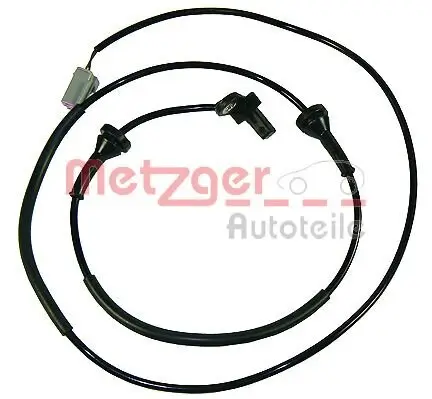 Sensor, Raddrehzahl Hinterachse links METZGER 0900676