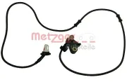 Sensor, Raddrehzahl Hinterachse rechts METZGER 0900677