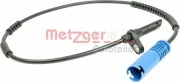 Sensor, Raddrehzahl Hinterachse METZGER 0900795
