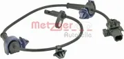 Sensor, Raddrehzahl Hinterachse rechts METZGER AUTOTEILE 0900845