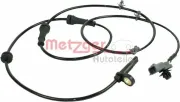 Sensor, Raddrehzahl METZGER 0900867